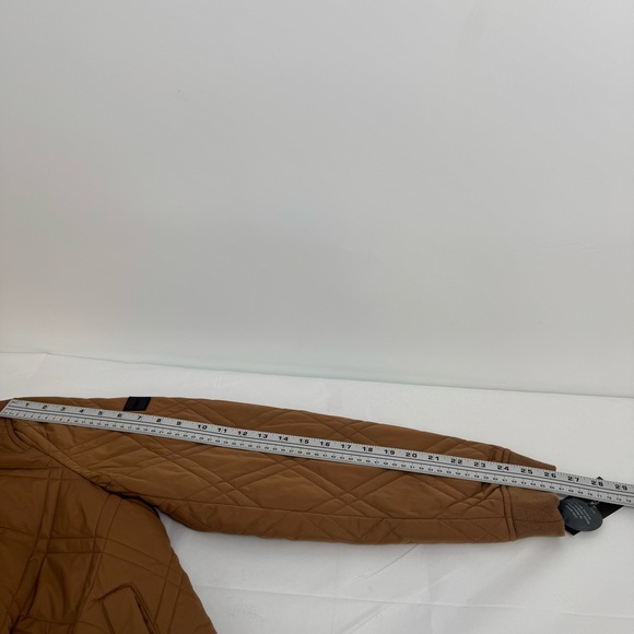 NWT Michael Kors Diamond Quilted Bomber Jacket Luggage Men’s S Tan $159 - Picture 6 of 15